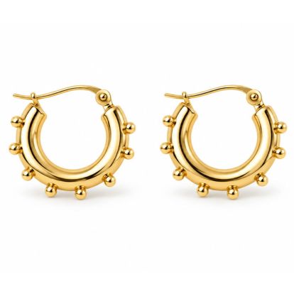 Draper James Dotted Hoop Earrings In Gold