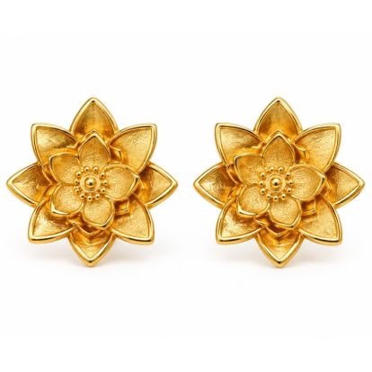 Draper James Gold Magnolia Stud Earrings