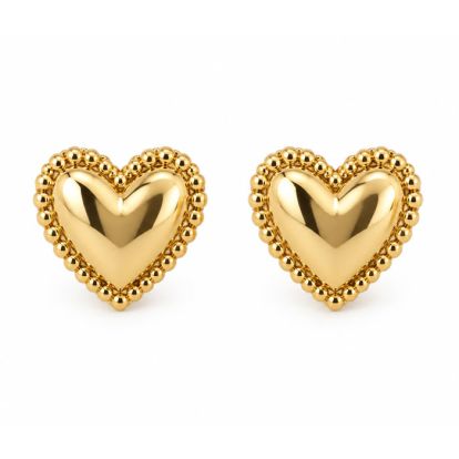Draper James Gold Heart Stud Earrings