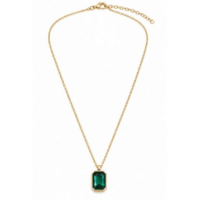 Martha Stewart Everyday Crystal Gemstone Pendant Necklace, Emerald