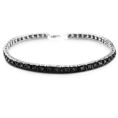 1ct Black Diamond Tennis Bracelet
