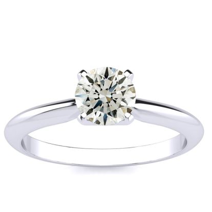 18K White Gold 3/4 Carat Diamond Engagement Ring