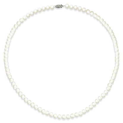 18 inch 7mm A Pearl Necklace With Sterling Silver Clasp
