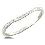 1/3 Carat Total Diamond Weight Micropave Set Bridal Set In Solid Sterling Silver.  Very Pretty
 Image-6