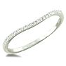 1/3 Carat Total Diamond Weight Micropave Set Bridal Set In Solid Sterling Silver.  Very Pretty
 Image-6