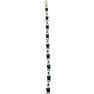 6ct Sapphire and Black Diamond Bracelet in Sterling Silver Image-2