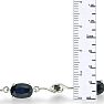 6ct Sapphire and Black Diamond Bracelet in Sterling Silver Image-7