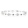 6ct Green Amethyst and Black Diamond Bracelet, 7 inches
 Image-1