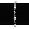 6ct Green Amethyst and Black Diamond Bracelet, 7 inches
 Image-3
