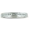 1/4 Carat Diamond Wedding Band In 14 Karat White Gold Image-1