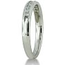 1/4 Carat Diamond Wedding Band In 14 Karat White Gold Image-3
