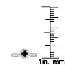 Hansa 1/2ct Black Diamond Engagement Ring in 14k White Gold Image-4