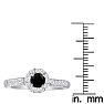 Hansa 2 3/4ct Black Diamond Engagement Ring in 14k White Gold Image-4