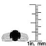 Hansa 2ct Black Diamond Engagement Ring in 14k White Gold
 Image-4