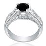 Hansa 1 1/3ct Black Diamond Engagement Ring in 14k White Gold
 Image-3