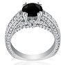 Hansa 2 2/3 Carat Black Diamond Engagement Ring in 14k White Gold Image-3