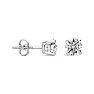 1 1/2 Carat Round Diamond Stud Earrings In Platinum Image-1