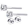 1/4 Carat Diamond Stud Earrings In Platinum Image-3
