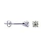 1/3 Carat Colorless Diamond Stud Earrings In 14 Karat White Gold Image-1