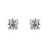 1/3 Carat Colorless Diamond Stud Earrings In 14 Karat White Gold Image-2
