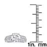Hansa 1ct Diamond Round Engagement Ring in 14k White Gold, H-I, SI2-I1, Available Ring Sizes 4-9.5 Image-4