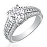 1 1/3 Carat Round Diamond Engagement Ring in 14k White Gold Image-2