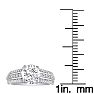 1 1/3 Carat Round Diamond Engagement Ring in 14k White Gold Image-4