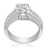 Hansa 2 3/4ct Diamond Round Engagement Ring in 14k White Gold, H-I, SI2-I1, Available Ring Sizes 4-9.5 Image-3