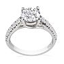 1 1/2 Carat Round Diamond Engagement Ring in 18k White Gold Image-3