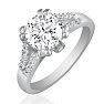 Hansa 1 3/4ct Diamond Round Engagement Ring in 14k White Gold, H-I, SI2-I1, Available Ring Sizes 4-9.5 Image-2