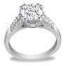 Hansa 1 3/4ct Diamond Round Engagement Ring in 14k White Gold, H-I, SI2-I1, Available Ring Sizes 4-9.5 Image-3