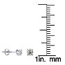 1/4 Carat Diamond Stud Earrings In Platinum Image-4