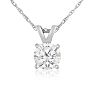 2/3ct 14k White Gold Diamond Pendant Image-1