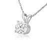 2/3ct 14k White Gold Diamond Pendant Image-2