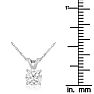 2/3ct 14k White Gold Diamond Pendant Image-5