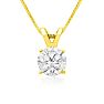 Diamond Pendants: Pretty 2/3ct 14k Yellow Gold Diamond Pendant Image-1