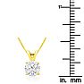 Diamond Pendants: Pretty 3/4ct 14k Yellow Gold Diamond Pendant Image-4