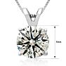 2ct Diamond Pendant in 14k White Gold
 Image-4