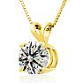 2.00ct Diamond Pendant in 14k Yellow Gold Image-2