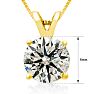 2.00ct Diamond Pendant in 14k Yellow Gold Image-4