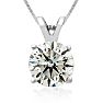 2.00ct 14k White Gold Diamond Pendant, 2 Stars Image-1