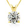 2.00ct 14k Yellow Gold Diamond Pendant Image-1