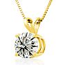 2.00ct 14k Yellow Gold Diamond Pendant Image-2