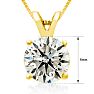 2.00ct 14k Yellow Gold Diamond Pendant Image-4