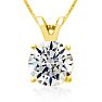 Fine 2.00ct 14k Yellow Gold Diamond Pendant, Lowest Price Ever. Image-1