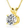Fine 2.00ct 14k Yellow Gold Diamond Pendant, Lowest Price Ever. Image-2