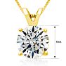 Fine 2.00ct 14k Yellow Gold Diamond Pendant, Lowest Price Ever. Image-4