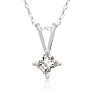 1/5ct Princess Diamond Pendant in 14k White Gold Image-1