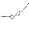 Floral Diamond Double Swirl Pendant in Sterling Silver Image-4