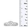 1.65ct Diamond Engagement Ring In 14K White Gold, 1ct Center Stone Image-4